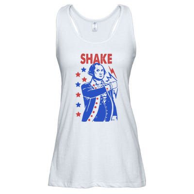 Shake Shake And Bake Couples Matching 4th Of July Ladies Essential Flowy Tank