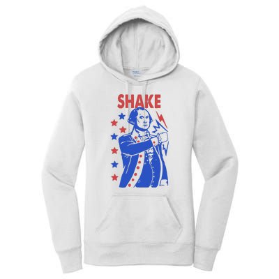 Shake Shake And Bake Couples Matching 4th Of July Women's Pullover Hoodie