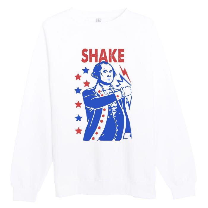 Shake Shake And Bake Couples Matching 4th Of July Premium Crewneck Sweatshirt