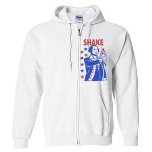 Shake Shake And Bake Couples Matching 4th Of July Full Zip Hoodie