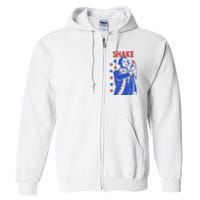 Shake Shake And Bake Couples Matching 4th Of July Full Zip Hoodie