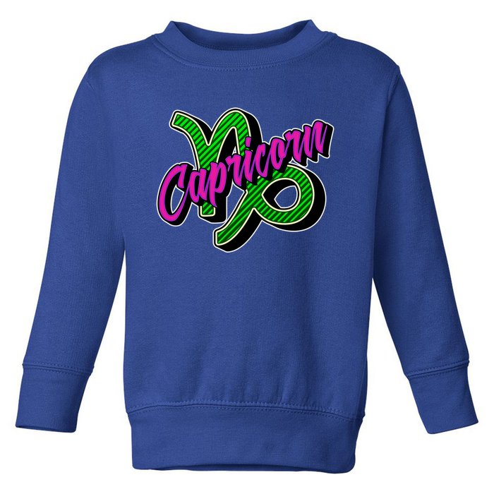 Stylish Saying Astrology Capricorn Zodiac Sign Horoscope Gift Toddler Sweatshirt