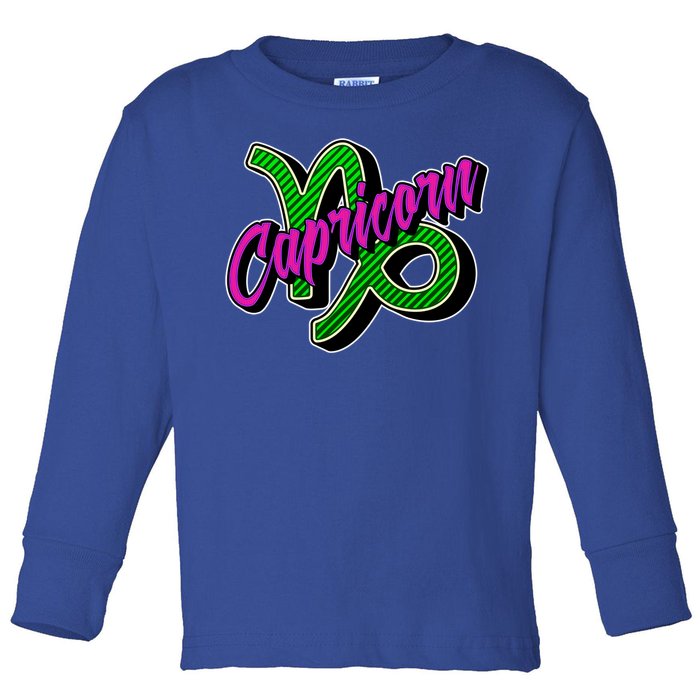 Stylish Saying Astrology Capricorn Zodiac Sign Horoscope Gift Toddler Long Sleeve Shirt