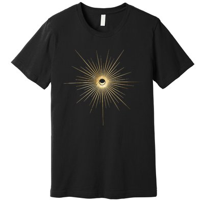 Spiritual Sun And Moon Mystic Sun Moon Premium T-Shirt