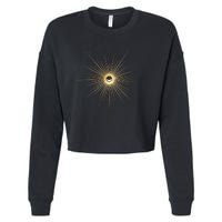 Spiritual Sun And Moon Mystic Sun Moon Cropped Pullover Crew