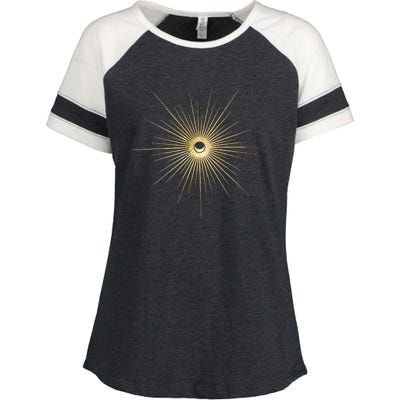 Spiritual Sun And Moon Mystic Sun Moon Enza Ladies Jersey Colorblock Tee