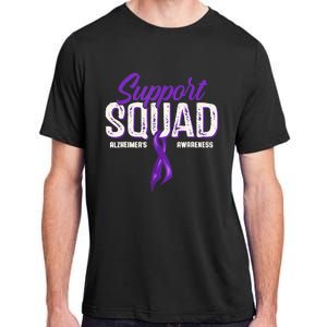 Support Squad Alzheimers Awareness Purple Ribbon Adult ChromaSoft Performance T-Shirt