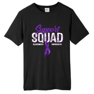 Support Squad Alzheimers Awareness Purple Ribbon Tall Fusion ChromaSoft Performance T-Shirt