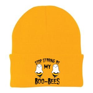 Stop Staring At My Boo Bees Funny Boo Bees Halloween Funny Gift Knit Cap Winter Beanie