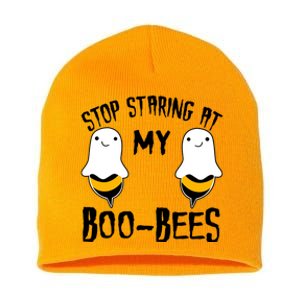 Stop Staring At My Boo Bees Funny Boo Bees Halloween Funny Gift Short Acrylic Beanie