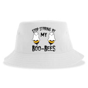 Stop Staring At My Boo Bees Funny Boo Bees Halloween Funny Gift Sustainable Bucket Hat