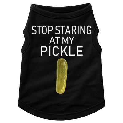 Stop Staring At My Pickle Dirty Halloween Costume Idea Doggie Tank