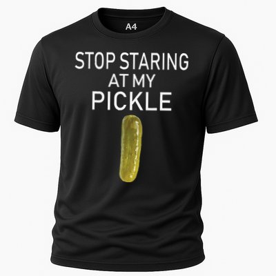 Stop Staring At My Pickle Dirty Halloween Costume Idea Performance Shirt