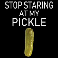Stop Staring At My Pickle Dirty Halloween Costume Idea Cooling Performance Crew T-Shirt