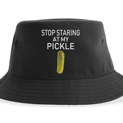 Stop Staring At My Pickle Dirty Halloween Costume Idea Sustainable Bucket Hat