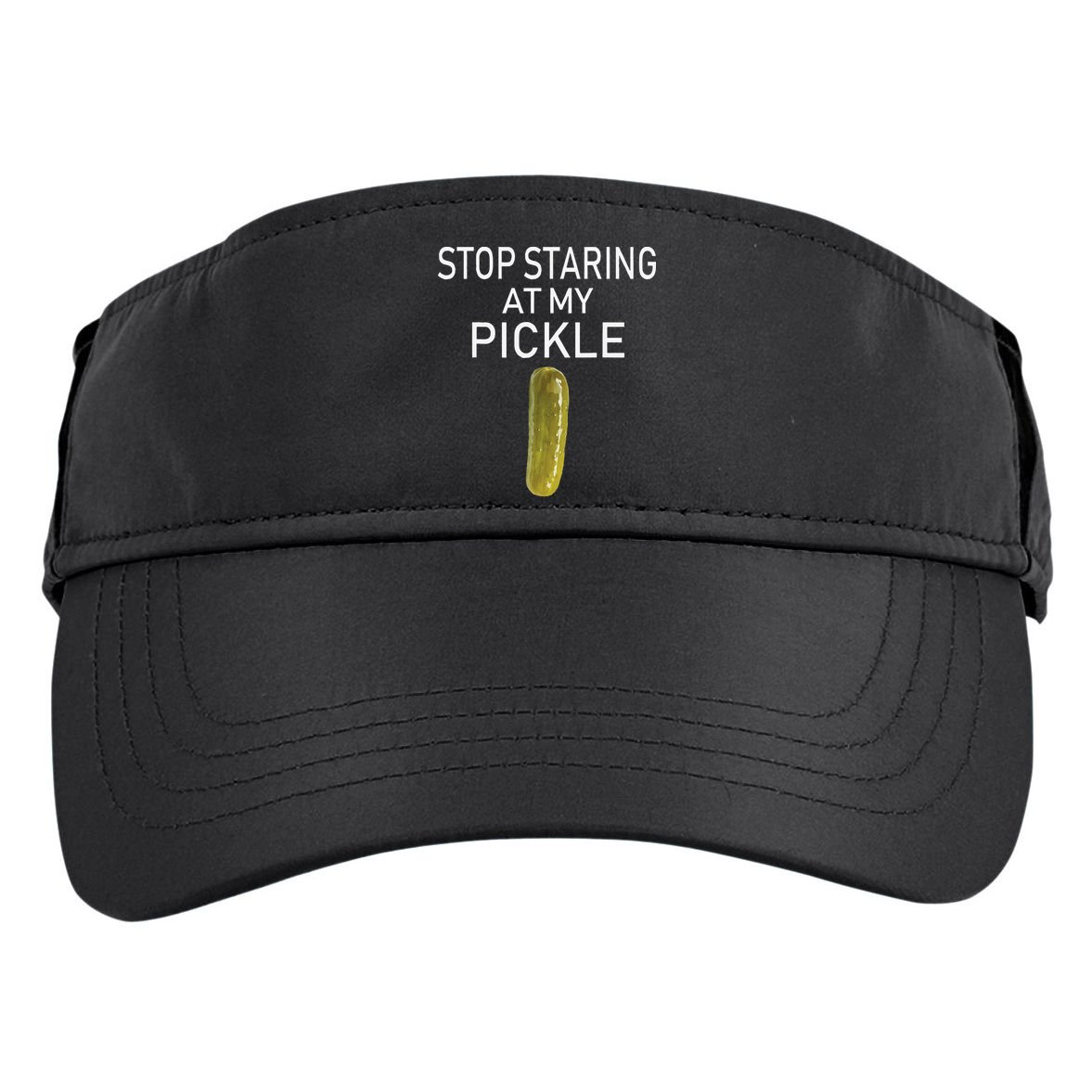 Stop Staring At My Pickle Dirty Halloween Costume Idea Adult Drive Performance Visor