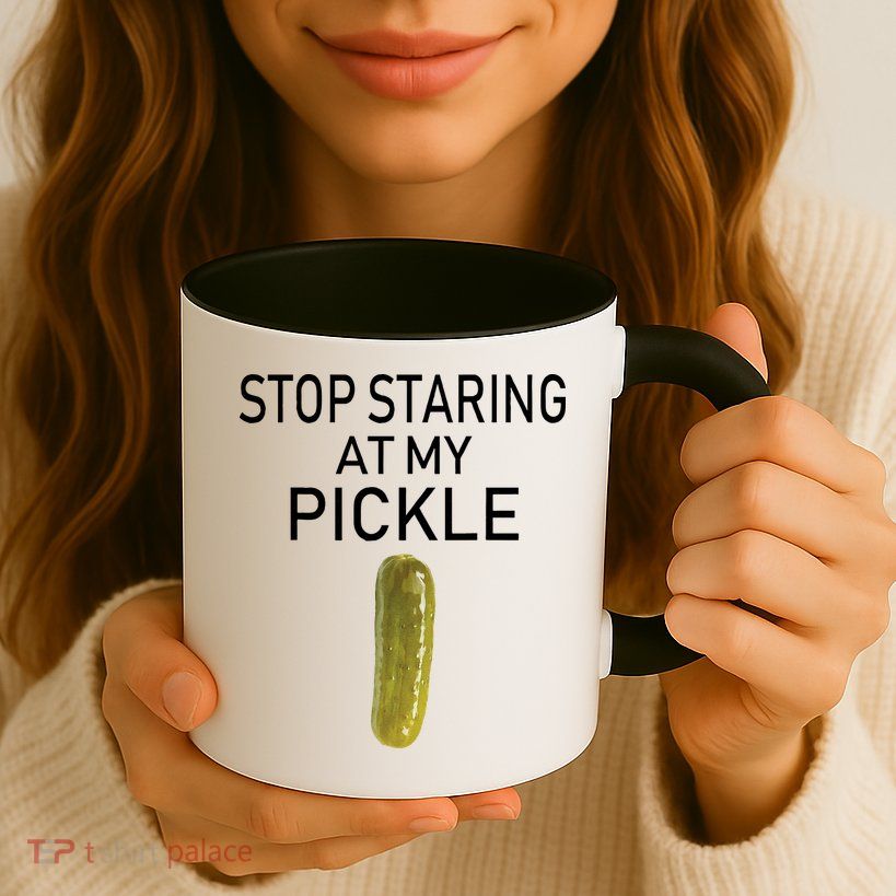 Stop Staring At My Pickle Dirty Halloween Costume Idea Mug