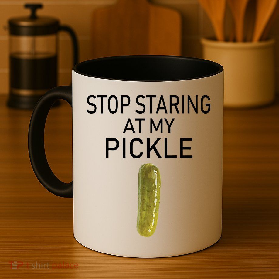 Stop Staring At My Pickle Dirty Halloween Costume Idea Mug