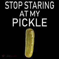 Stop Staring At My Pickle Dirty Halloween Costume Idea Flatbill Hat