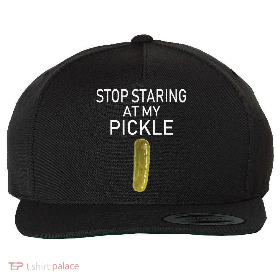 Stop Staring At My Pickle Dirty Halloween Costume Idea Wool Snapback Cap