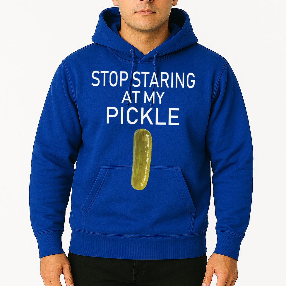 Stop Staring At My Pickle Dirty Halloween Costume Idea Hoodie