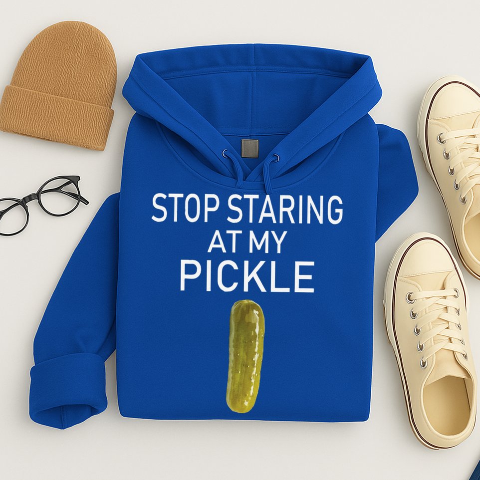 Stop Staring At My Pickle Dirty Halloween Costume Idea Hoodie