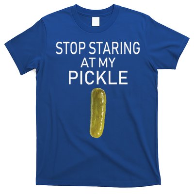 Stop Staring At My Pickle Dirty Halloween Costume Idea T-Shirt