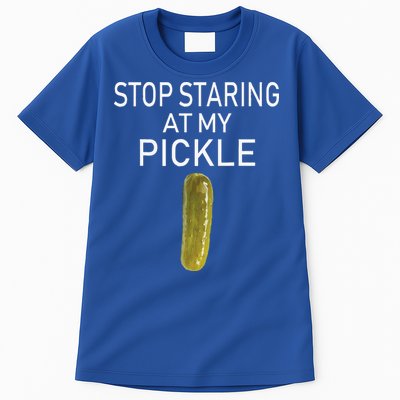 Stop Staring At My Pickle Dirty Halloween Costume Idea Tall T-Shirt