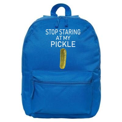 Stop Staring At My Pickle Dirty Halloween Costume Idea 16 in Basic Backpack