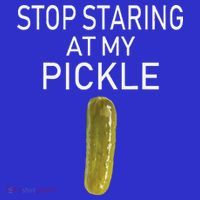 Stop Staring At My Pickle Dirty Halloween Costume Idea 16 in Basic Backpack