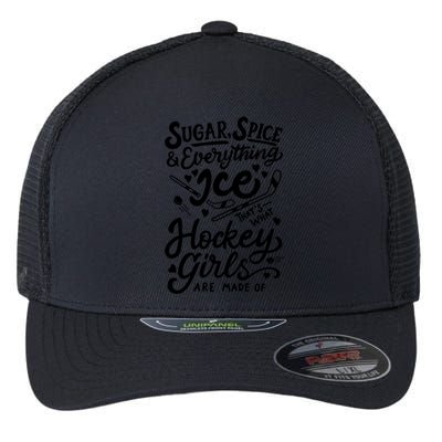 Sugar Spice &Amp; Everything Ice T Cute Hockey Girl Flexfit Unipanel Trucker Cap