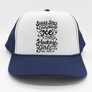 Sugar Spice &Amp; Everything Ice T Cute Hockey Girl Trucker Hat