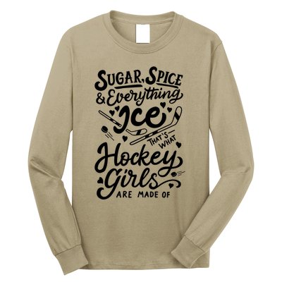 Sugar Spice &Amp; Everything Ice T Cute Hockey Girl Long Sleeve Shirt