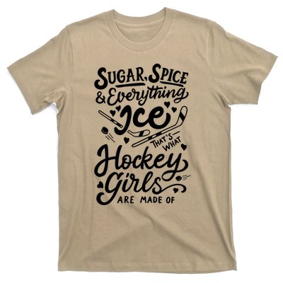 Sugar Spice &Amp; Everything Ice T Cute Hockey Girl T-Shirt