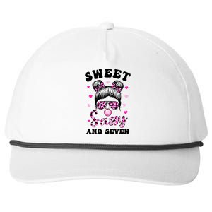 Sweet Sassy And Seven Messy Bun Leopard Sunglasses Snapback Five-Panel Rope Hat