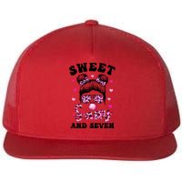 Sweet Sassy And Seven Messy Bun Leopard Sunglasses Flat Bill Trucker Hat