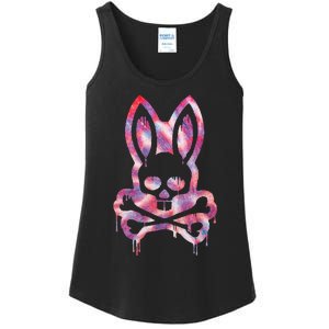 Scary Skull And Crossbones Bad Rabbit Horror Bunny Halloween Ladies Essential Tank