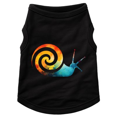 Simple snail Animals Funny little Minimalist Snail  Doggie Tank