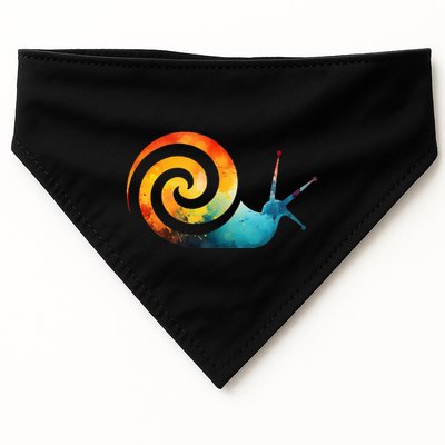 Simple snail Animals Funny little Minimalist Snail  USA-Made Doggie Bandana