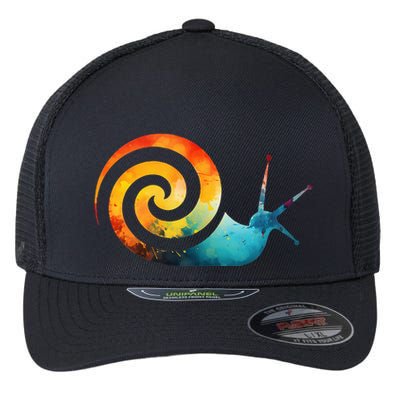 Simple snail Animals Funny little Minimalist Snail  Flexfit Unipanel Trucker Cap