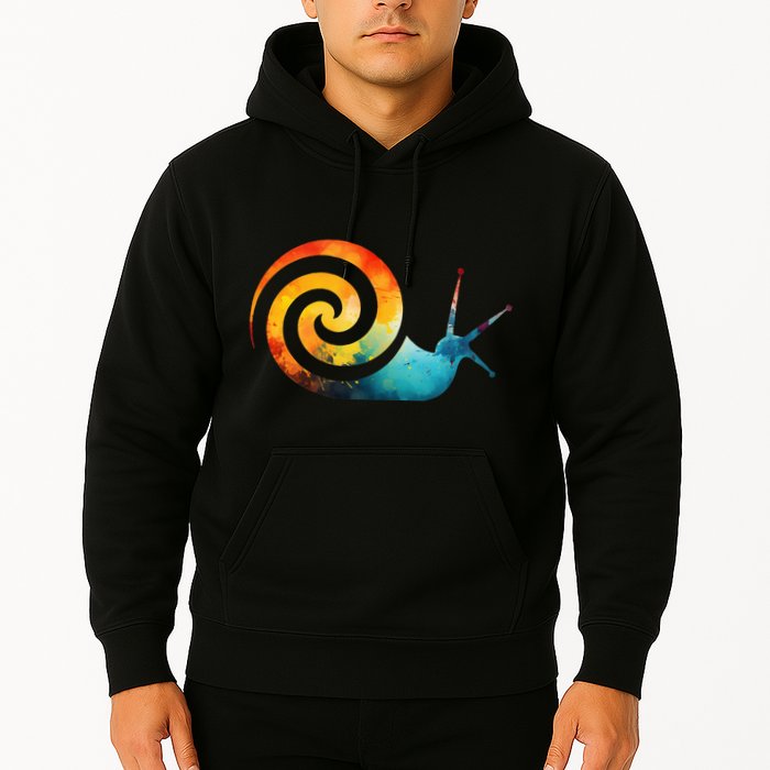 Simple snail Animals Funny little Minimalist Snail  Hoodie