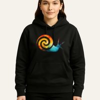 Simple snail Animals Funny little Minimalist Snail  Hoodie