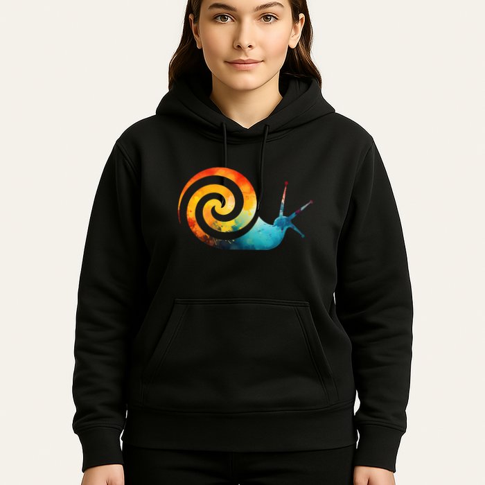 Simple snail Animals Funny little Minimalist Snail  Hoodie