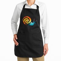 Simple snail Animals Funny little Minimalist Snail  Apron