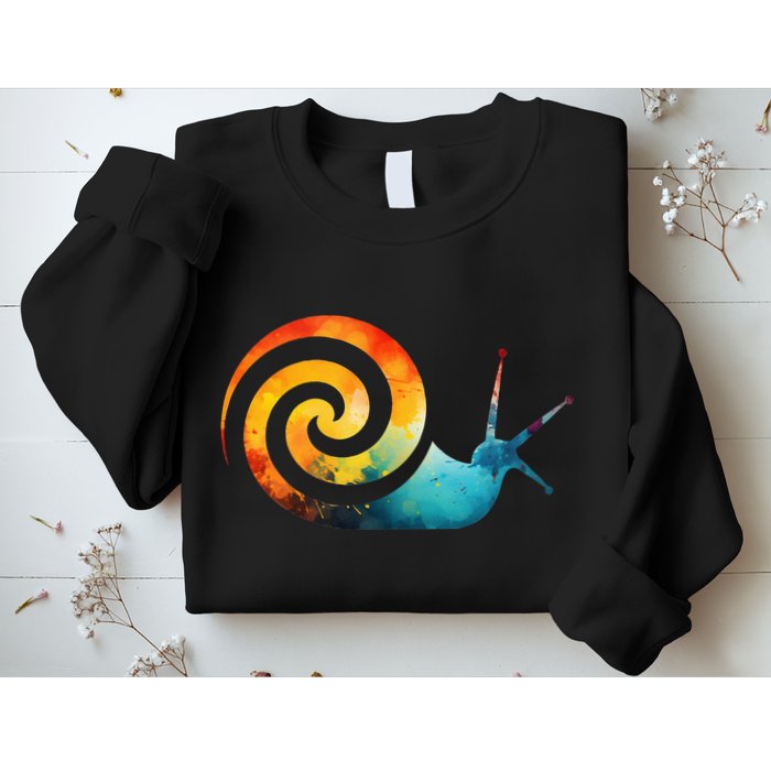 Simple snail Animals Funny little Minimalist Snail  Sweatshirt