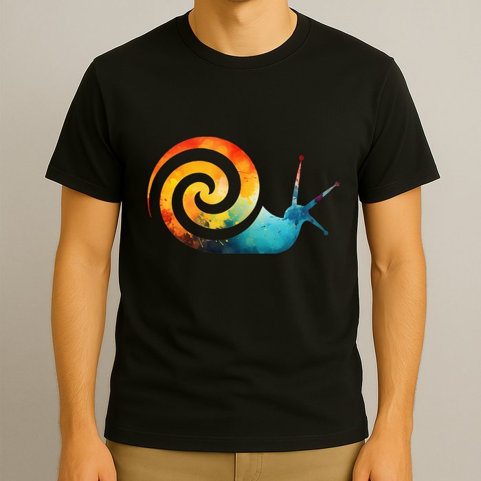 Simple snail Animals Funny little Minimalist Snail  T-Shirt