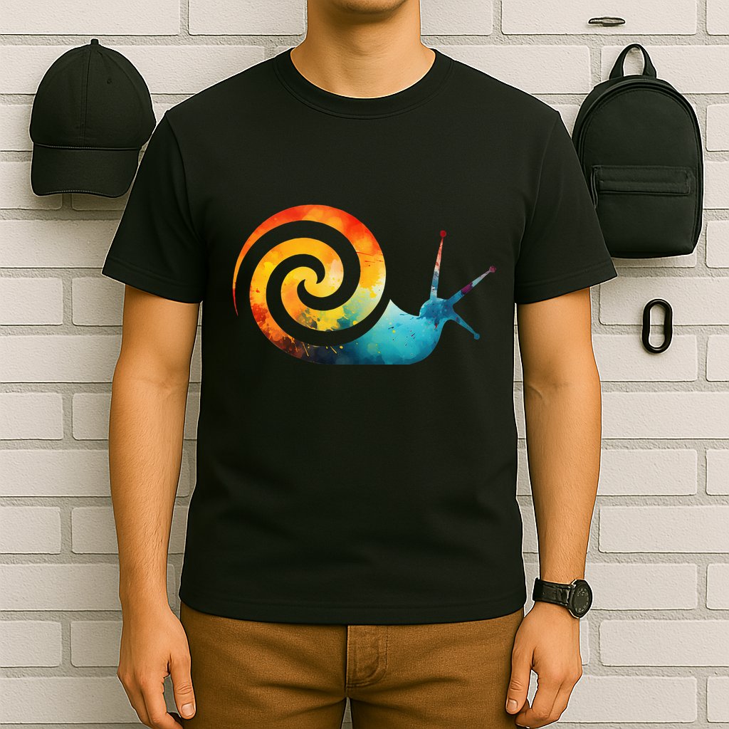 Simple snail Animals Funny little Minimalist Snail  T-Shirt