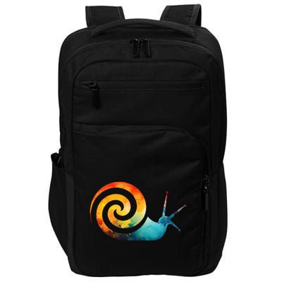 Simple snail Animals Funny little Minimalist Snail  Impact Tech Backpack