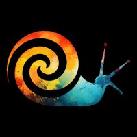 Simple snail Animals Funny little Minimalist Snail  Impact Tech Backpack