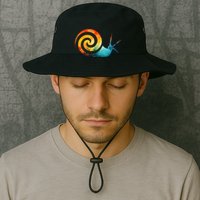 Simple snail Animals Funny little Minimalist Snail  Bucket Hat
